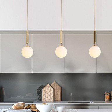 LAMPARA COLGANTE GLOBO CRISTAL MODERNO COCINA HOGAR LAU - 9