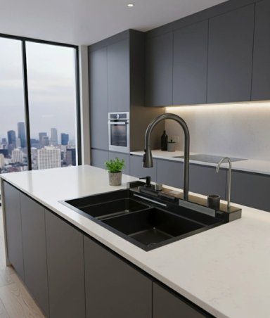 FREGADERO MULTIFUNCIONAL COCINA LAVAPLATOS ELEGANTE JHN - 8