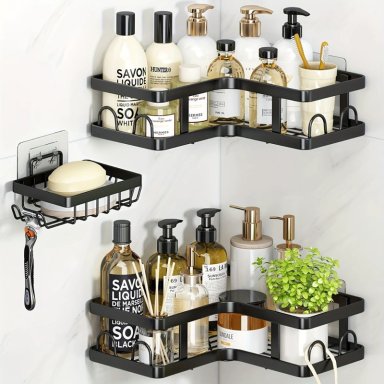 PAQUETE REPISA PARA BAÑOS DUCHA ORGANIZADOR HOGAR LAU - 2