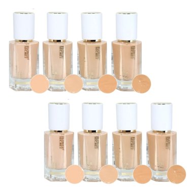 PACK 12 BASES DE MAQUILLAJE LIKE ME 35ML ACABADO NATURAL LAU - 4
