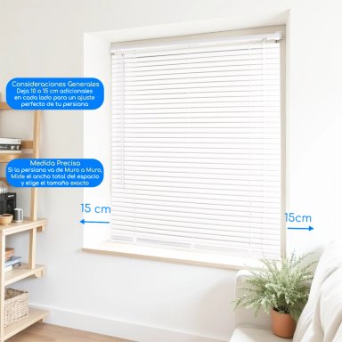 CORTINA ROLLER PERSIANA PVC 80X165 CM VENECIANA MANUALES GUIZA - 6