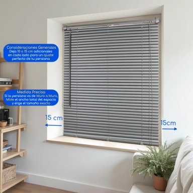 CORTINA ROLLER PERSIANA PVC 80X165 CM VENECIANA MANUALES GUIZA - 6
