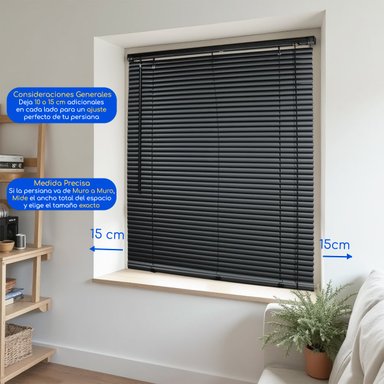 CORTINA ROLLER PERSIANA PVC 180X165 CM VENECIANA MANUALES GUIZA - 6