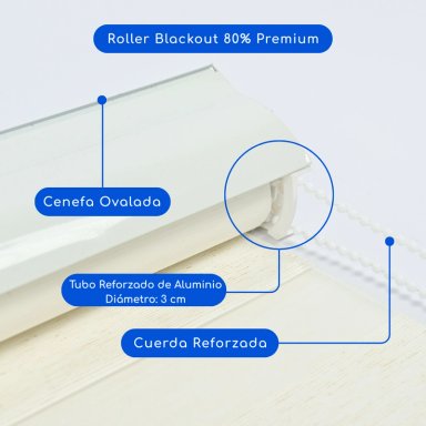 CORTINA ROLLER DUO BLACKOUT 80% DIA Y NOCHE 180 X 240 CM GUIZA - 3