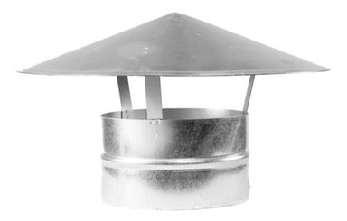 KIT CTFEG03 DUCTO TUBO GALVANIZADO 5 + GORRO + ANILLO FEGALV - 2