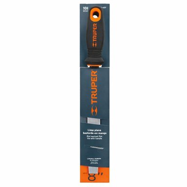 LIMA PLANA, BASTARDA, 8 CON MANGO DOBLE INYECCION TRUPER - 8