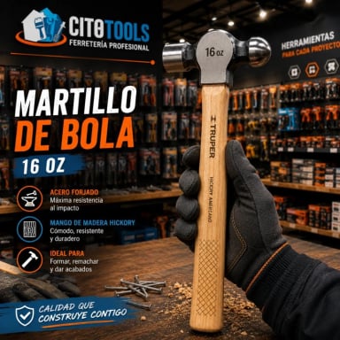 MARTILLO TRUPER CTTRU200 BOLA 16 OZ PROFESIONAL - 3