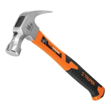 MARTILLO FORJADO UÑA CURVA 16OZ MANGO FIBRA DE VIDRIO TRUPER - 3
