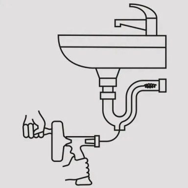 DESTAPADOR TRUPER 2024 CAÑERIAS LAVAMANOS DESAGUE WC 4.5 MTS PRETUL - 3