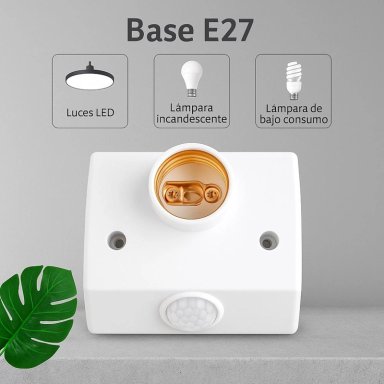 SOQUETE PORTALAMPARA CON SENSOR DE MOVIMIENTO E27 - 3