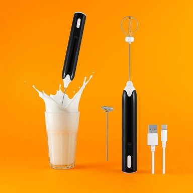 BATIDORA 2024 MINI BATIDOR REVOLVEDOR CAFÉ ESPUMA LECHE RECARGABLE USB - 2