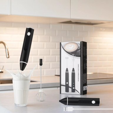 BATIDORA 2024 MINI BATIDOR REVOLVEDOR CAFÉ ESPUMA LECHE RECARGABLE USB - 4