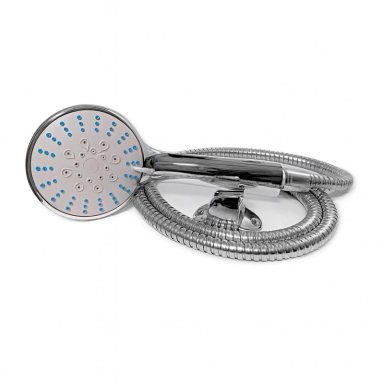 KIT DE DUCHA TELÉFONO CABEZAL FLEXIBLE Y SOPORTE MANGUERA SOPORTE CROMADO ACERO INO X - 2
