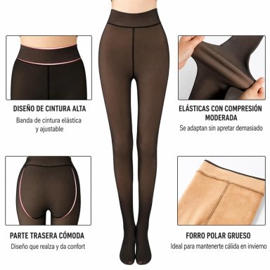 PANTY MUJER INTIMO CALZA CHIPORRO EFECTO PIEL !TALLAS GRANDES!! - 3