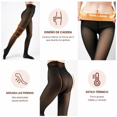 PANTY MUJER INTIMO CALZA CHIPORRO EFECTO PIEL !TALLAS GRANDES!! - 5