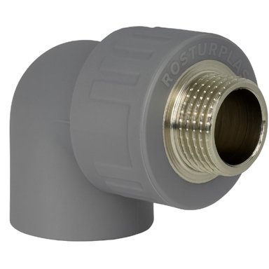 CODO FUSION PPR 25 X 3/4 HE/SOLDAR GRIS METAL EDR - 1