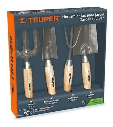 SET 2024 HERRAMIENTAS JARDÍN 4 PIEZAS JJ-4 TRUPER PROFESIONAL - 1