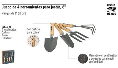 SET 2024 HERRAMIENTAS JARDÍN 4 PIEZAS JJ-4 TRUPER PROFESIONAL - 3