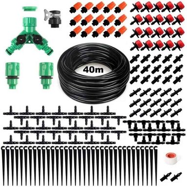 KIT RIEGO SISTEMA AUTOMÁTICO GOTEO 40M 158PCS - 4