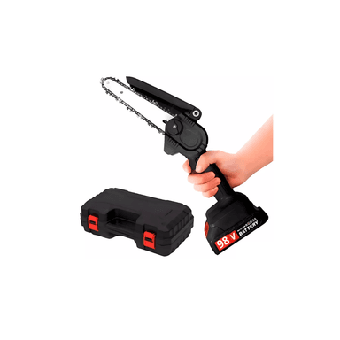 MOTOSIERRA RECARGABLE TASBEL + 2 BATERÍAS 98V PORTÁTIL ACCESORIOS - 5
