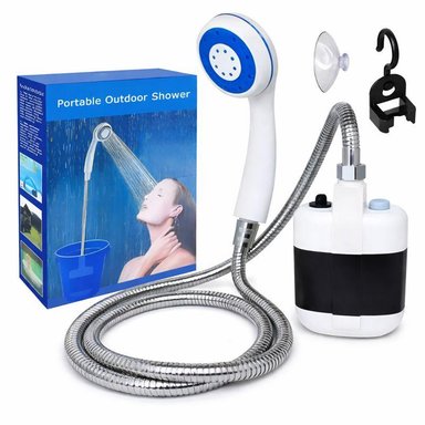 DUCHA REGADERA REGADERA PORTÁTIL RECARGABLE EXTERIORES CAMPING AIRE LIBRE - 1