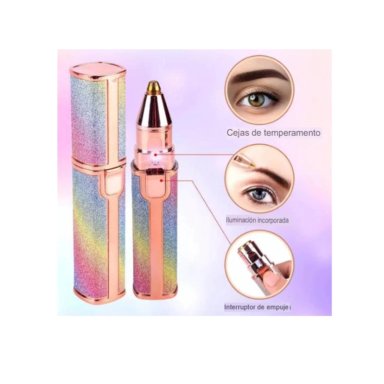 DEPILADORA REMOVEDOR DE VELLO FACIAL CEJA 2 EN 1 RECARGABLE - 5
