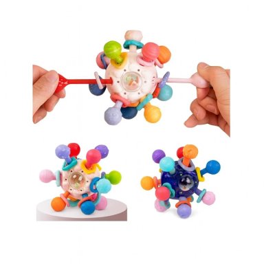 JUGUETE PELOTA SENSORIAL PARA BEBE  0 A 12M MONTESSORI 4 EN 1 - 2