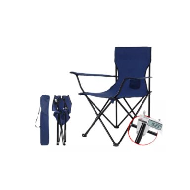 SILLA PLEGABLE DE PLAYA CAMPING PESCA PICNIC CON PORTA VASO - AZUL OSCURO - 4