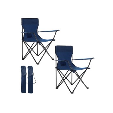 SILLA PLEGABLE DE PLAYA CAMPING PESCA PICNIC CON PORTA VASO - AZUL OSCURO - 5
