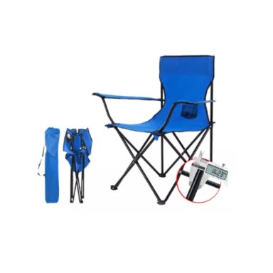 SILLA PLEGABLE DE PLAYA CAMPING PESCA PICNIC CON PORTA VASO - NEGRO - 4