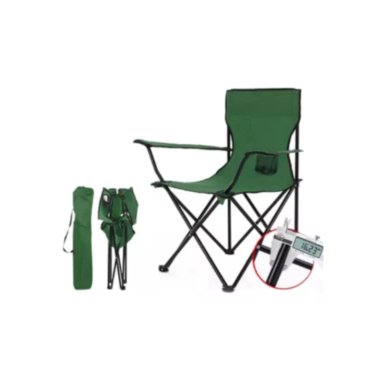 SILLA PLEGABLE DE PLAYA CAMPING PESCA PICNIC CON PORTA VASO - VERDE OSCURO - 5