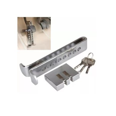 TRABA PEDAL + CANDADO + LLAVES SEGURIDAD AUTO ANTI ROBO - 2