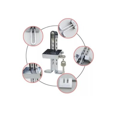 TRABA PEDAL + CANDADO + LLAVES SEGURIDAD AUTO ANTI ROBO - 5