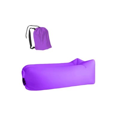SOFA SILLON INFLABLE TUMBONA COJIN BANANO CAMPING AIRE PLAYA - 1