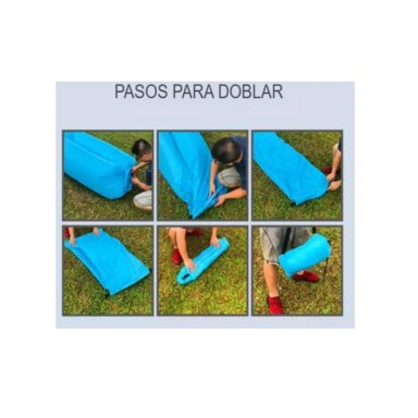 SOFA SILLON INFLABLE TUMBONA COJIN BANANO CAMPING AIRE PLAYA - 6