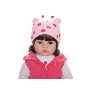 BEBE MUÑECA REALISTA SILICONA REBORN CON ACCESORIOS JUGUETE - MUÑECA JIRAFA - 4