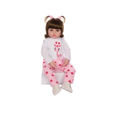 BEBE MUÑECA REALISTA SILICONA REBORN CON ACCESORIOS JUGUETE - MUÑECA JIRAFA - 6