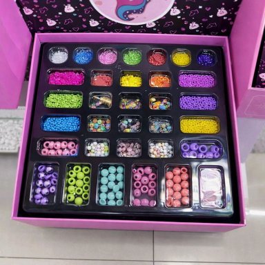 KIT PARA CREAR PULSERAS ARMAR COLLARES ANILLOS NIÑAS 5000PCS - 4
