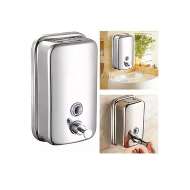 DISPENSADOR JABON LIQUIDO ACERO INOXIDABLE 500ML /PLATEADO - 6