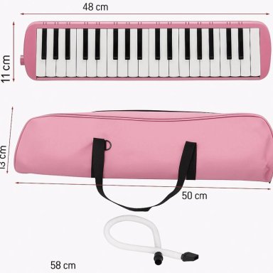 MELODICA PIANO 37 NOTAS CON ESTUCHE Y BOQUILLA - ROSA - 5
