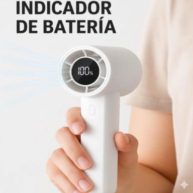 MINI VENTILADOR PORTATIL CON INDICADOR DE BATERIA - 6