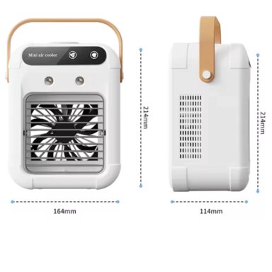 AIRE ACONDICIONADO CON HUMIFICADOR USB  PORTATIL 3000MAH - 8