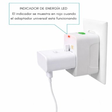 ADAPTADOR ENCHUFE UNIVERSAL INTERNACIONAL PARA VIAJES - 3