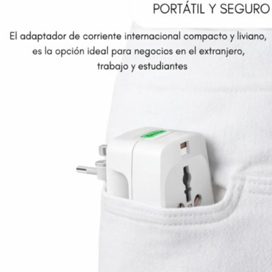 ADAPTADOR ENCHUFE UNIVERSAL INTERNACIONAL PARA VIAJES - 6
