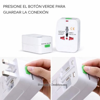 ADAPTADOR ENCHUFE UNIVERSAL INTERNACIONAL PARA VIAJES - 9