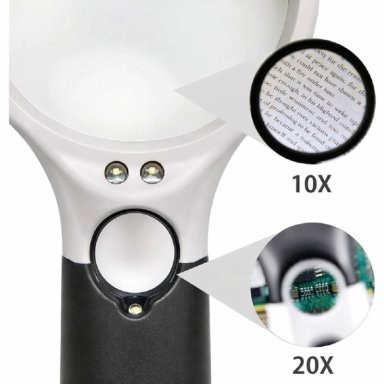 LUPA DE LECTURA CON LUZ LED ZOOM 45X3 - 3