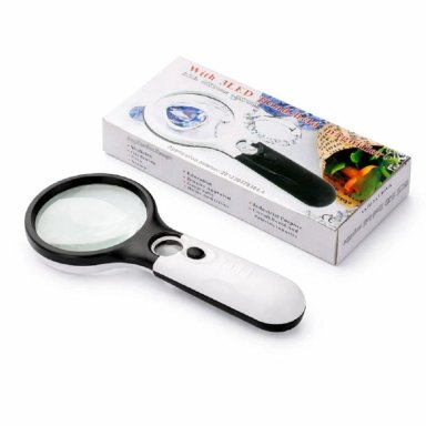 LUPA DE LECTURA CON LUZ LED ZOOM 45X3 - 9