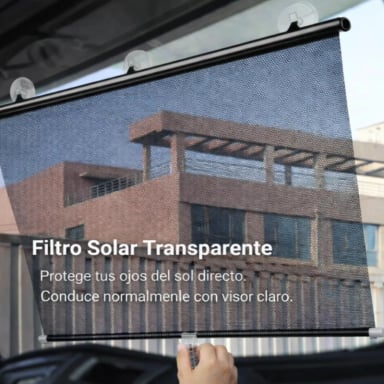 CORTINA RETRACTIL PARASOL PARABRISAS  AUTOS MULTIUSO45X125CM - 7