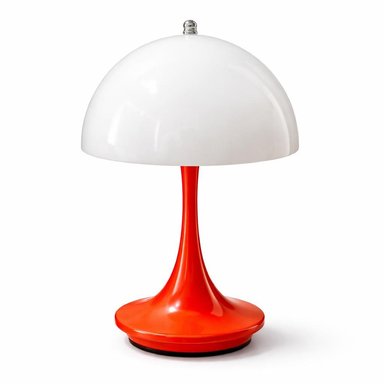 LAMPARA LED VELADOR RECARGABLE CALIDA Y FRIA - NARANJA - 1