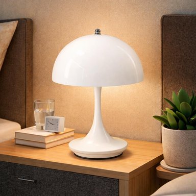 LAMPARA LED VELADOR RECARGABLE CALIDA Y FRIA - NARANJA - 5